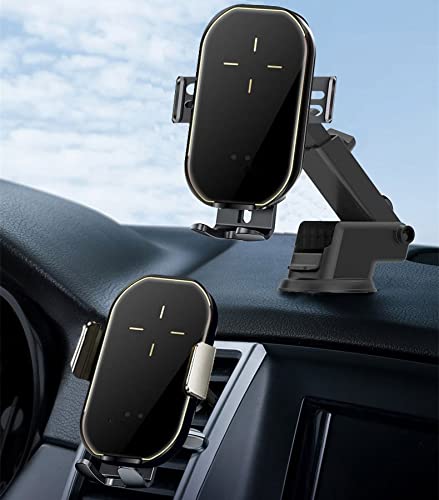 10W Qi Wireless Car Charger Mount with Auto Clamping