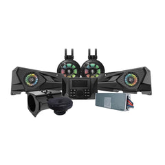 6.5-Inch All-Weather Coaxial Speakers with 6-Channel Amplifier