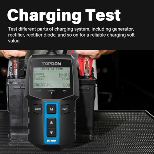 12V Digital Car Battery Load Tester and Charging System Analyzer