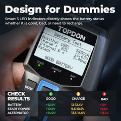 12V Digital Car Battery Load Tester and Charging System Analyzer