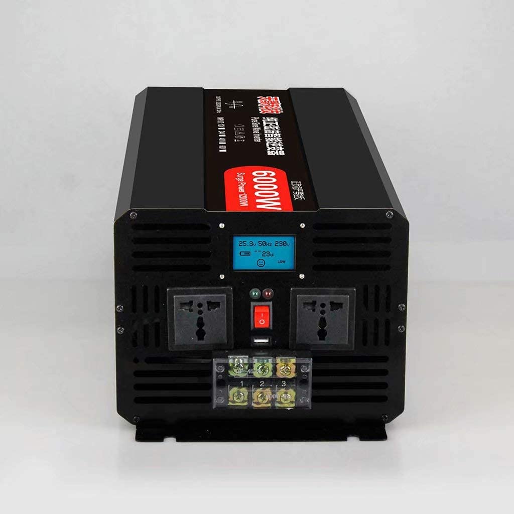 LCD Solar Power Inverter 48V to 110V with Dual AC Outlets