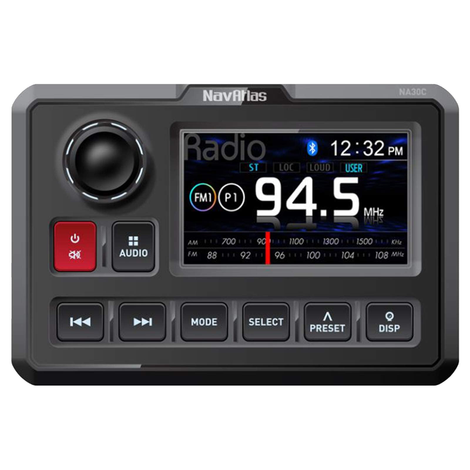 Waterproof Digital Media Receiver with 6.5-Inch Speakers 10-Inch Subwoofer and Amplifiers