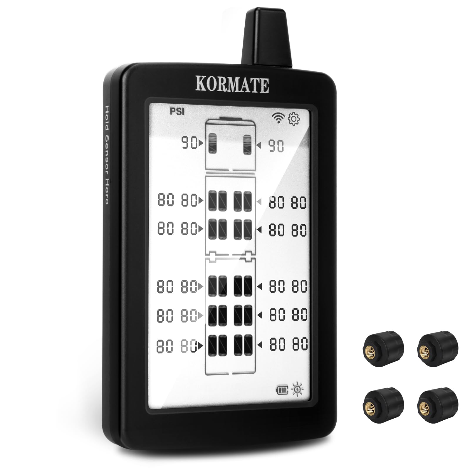 Solar Tire Pressure Monitoring System for RVs Trucks and Trailers