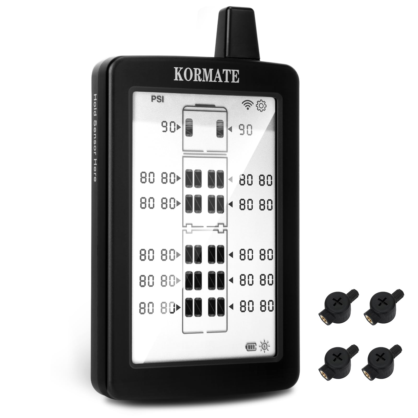 Solar Tire Pressure Monitoring System for RVs Trucks and Trailers