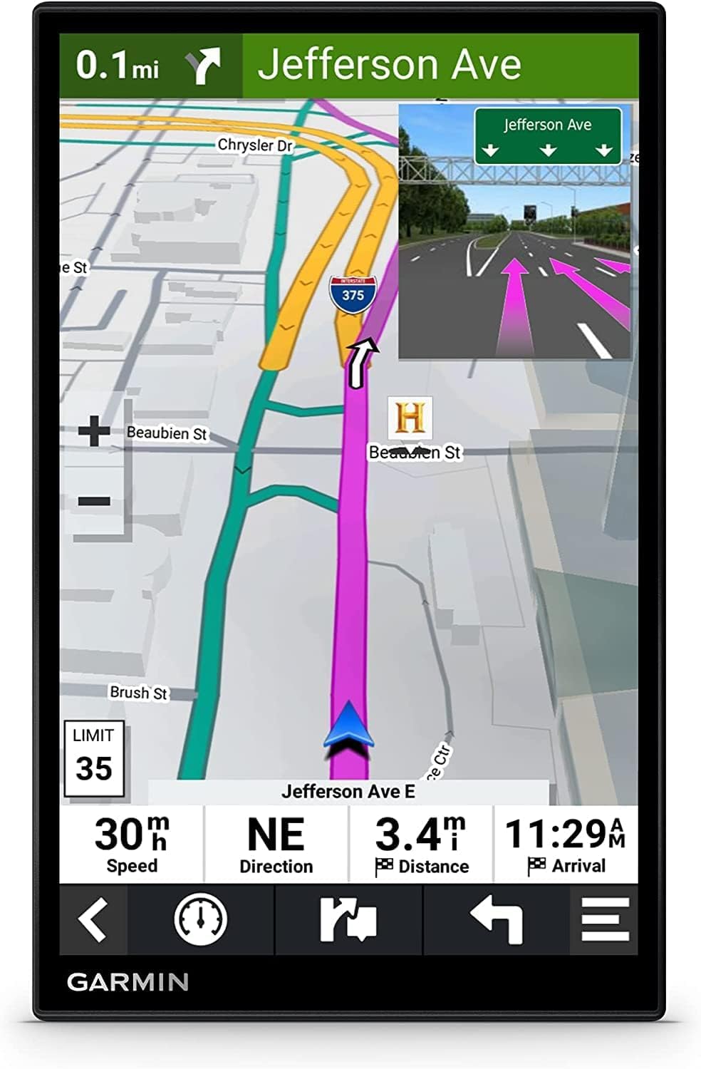 8 Inch Car GPS Navigator with Wireless Backup Camera