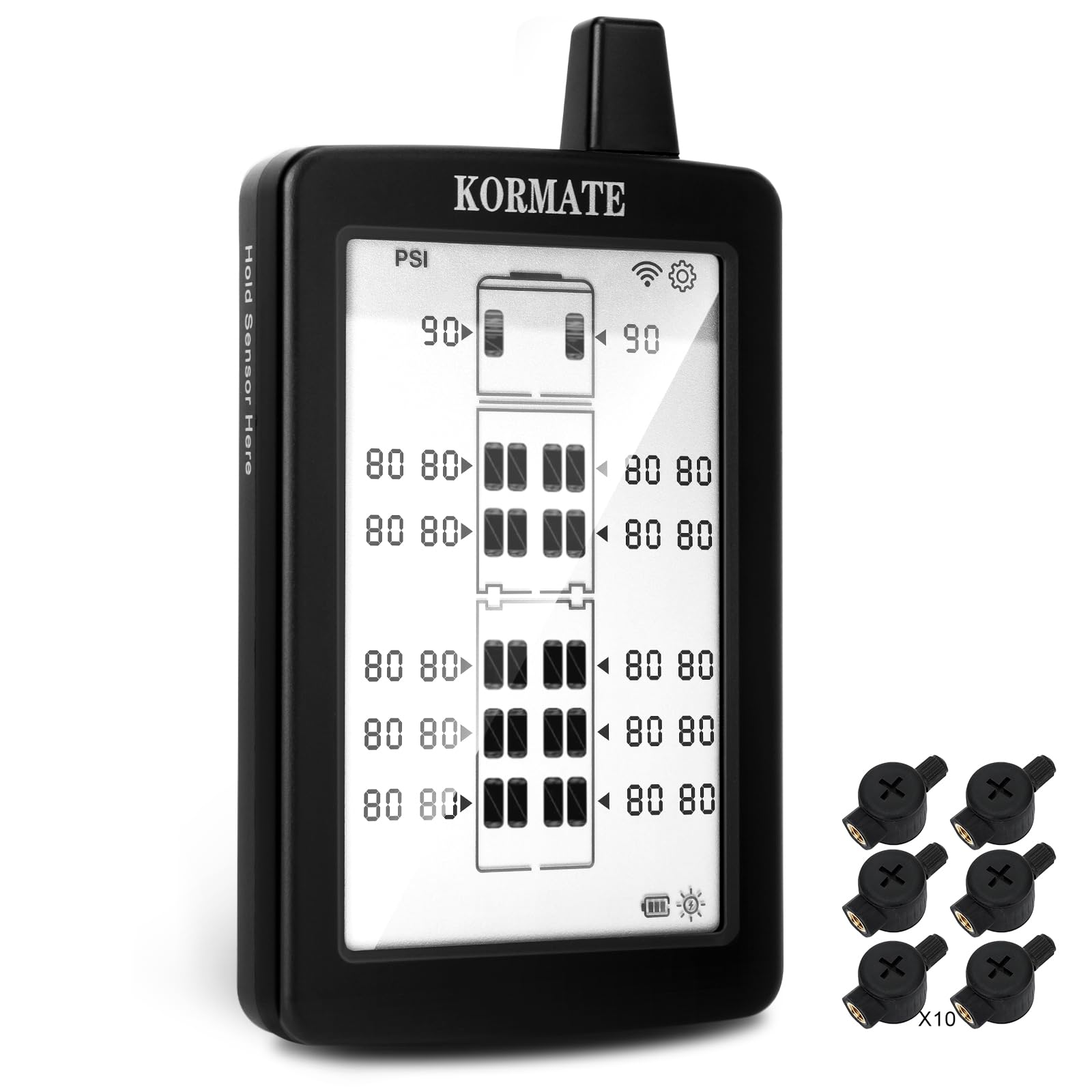 Solar Tire Pressure Monitoring System for RVs Trucks and Trailers