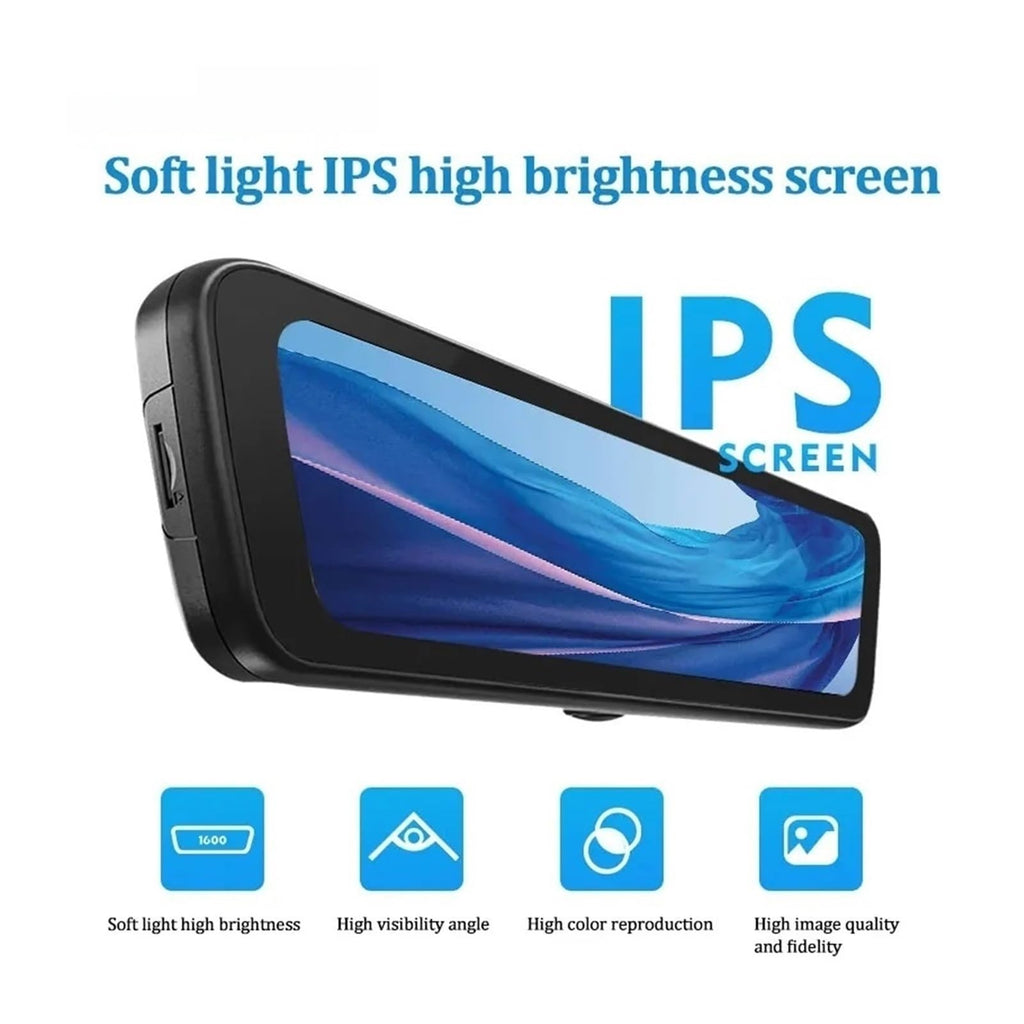 8.2-Inch Streaming Rearview Mirror Dash Camera with 1080P Backup Camera for Toyota Camry