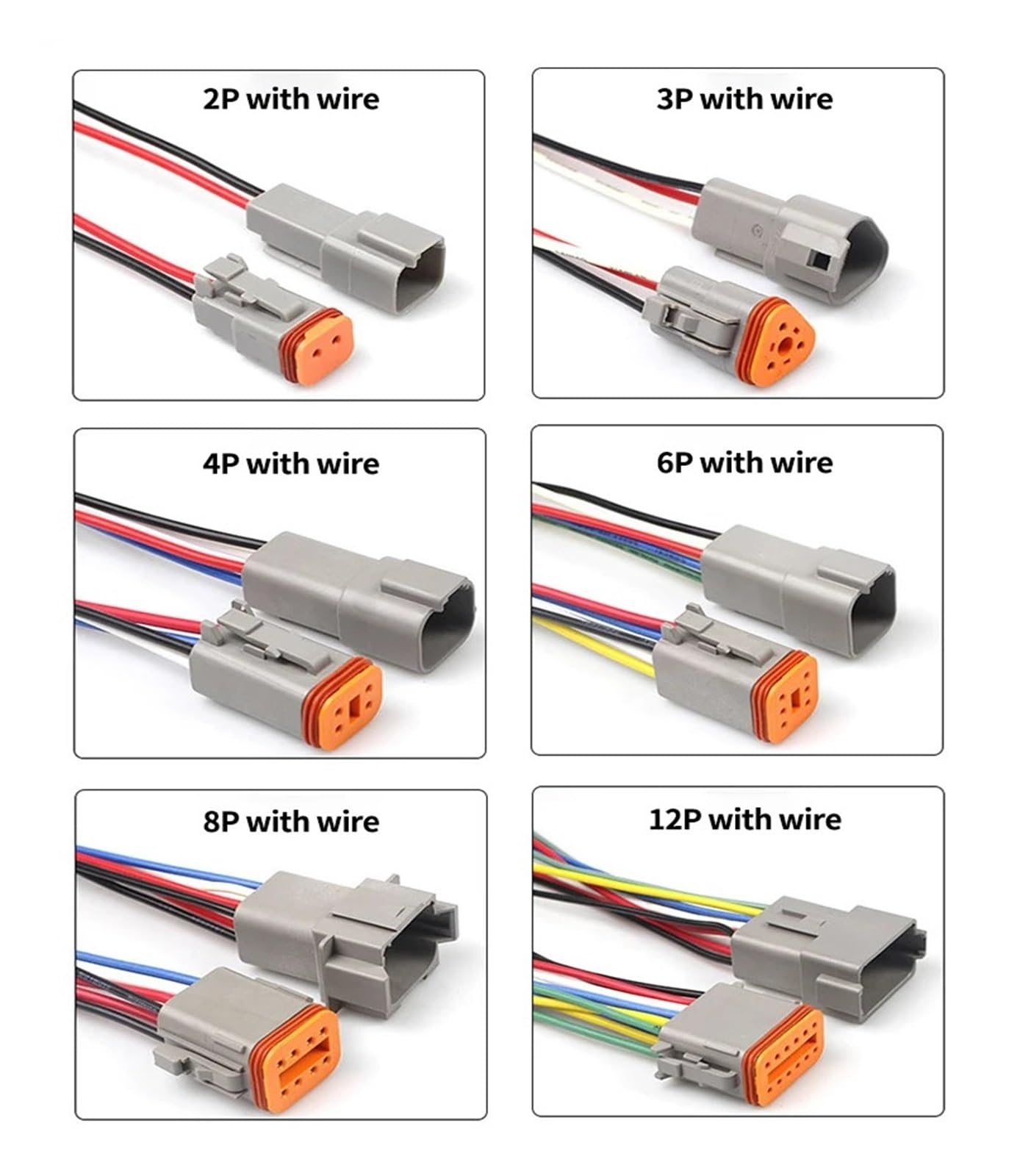 15cm Waterproof DT Wiring Harness Connector