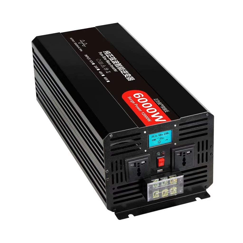 LCD Solar Power Inverter 48V to 110V with Dual AC Outlets