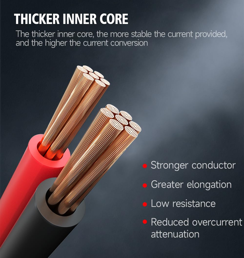 1 Gauge 30FT 900A Heavy-Duty Jumper Cables with Carrying Bag