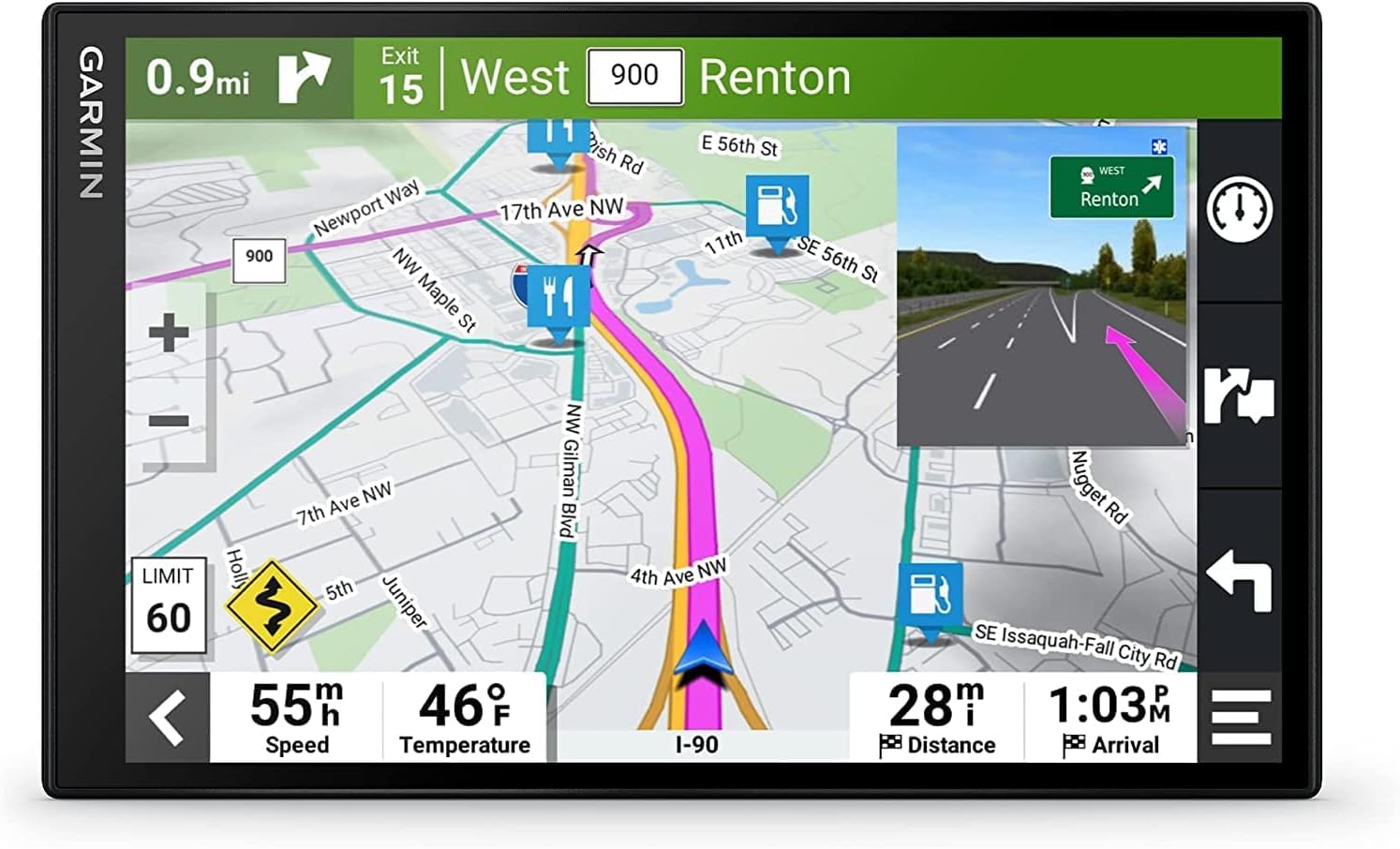 8 Inch Car GPS Navigator with Wireless Backup Camera