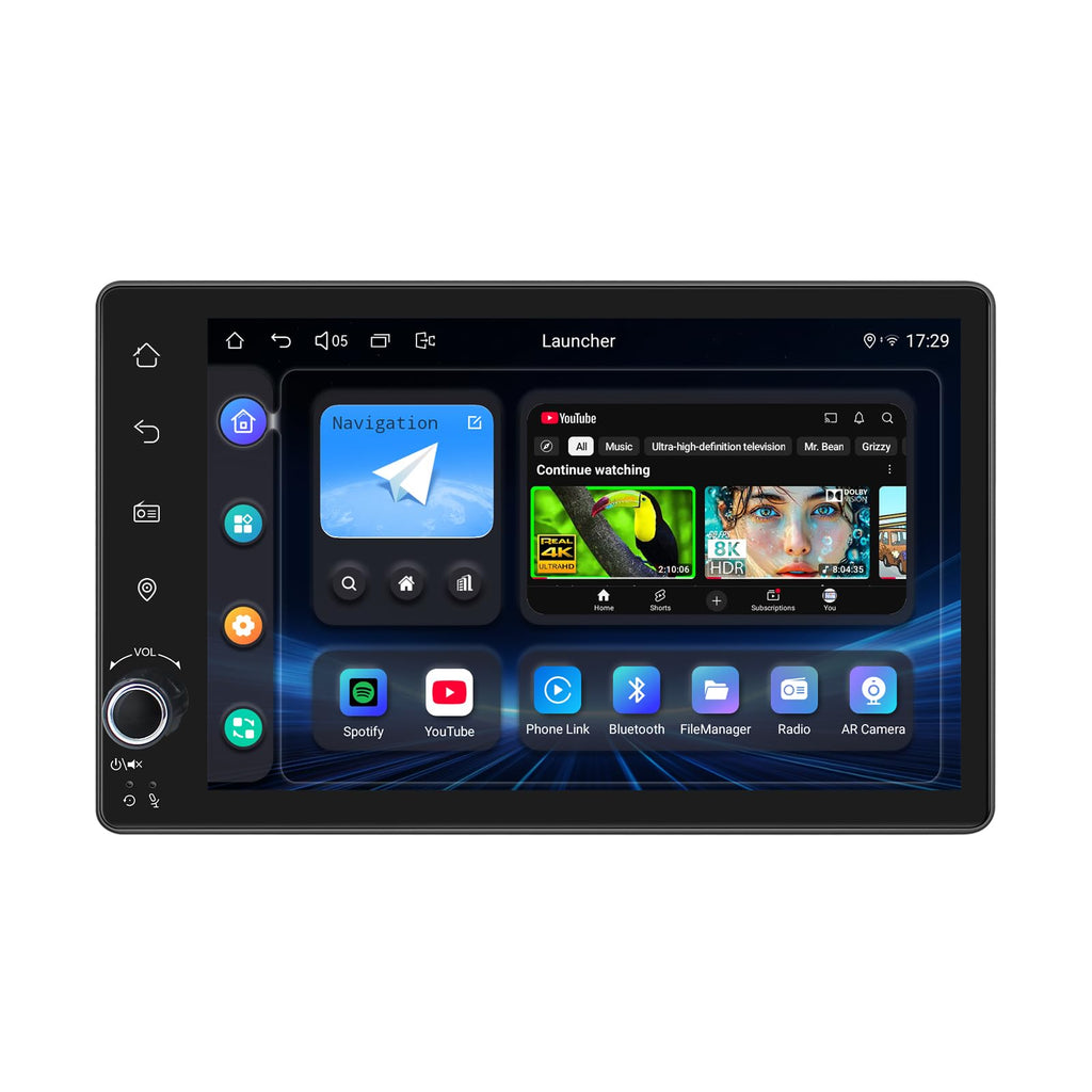 7-Inch Android 13 Double DIN Car Stereo with CarPlay Android Auto