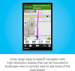 8 Inch Car GPS Navigator with Wireless Backup Camera