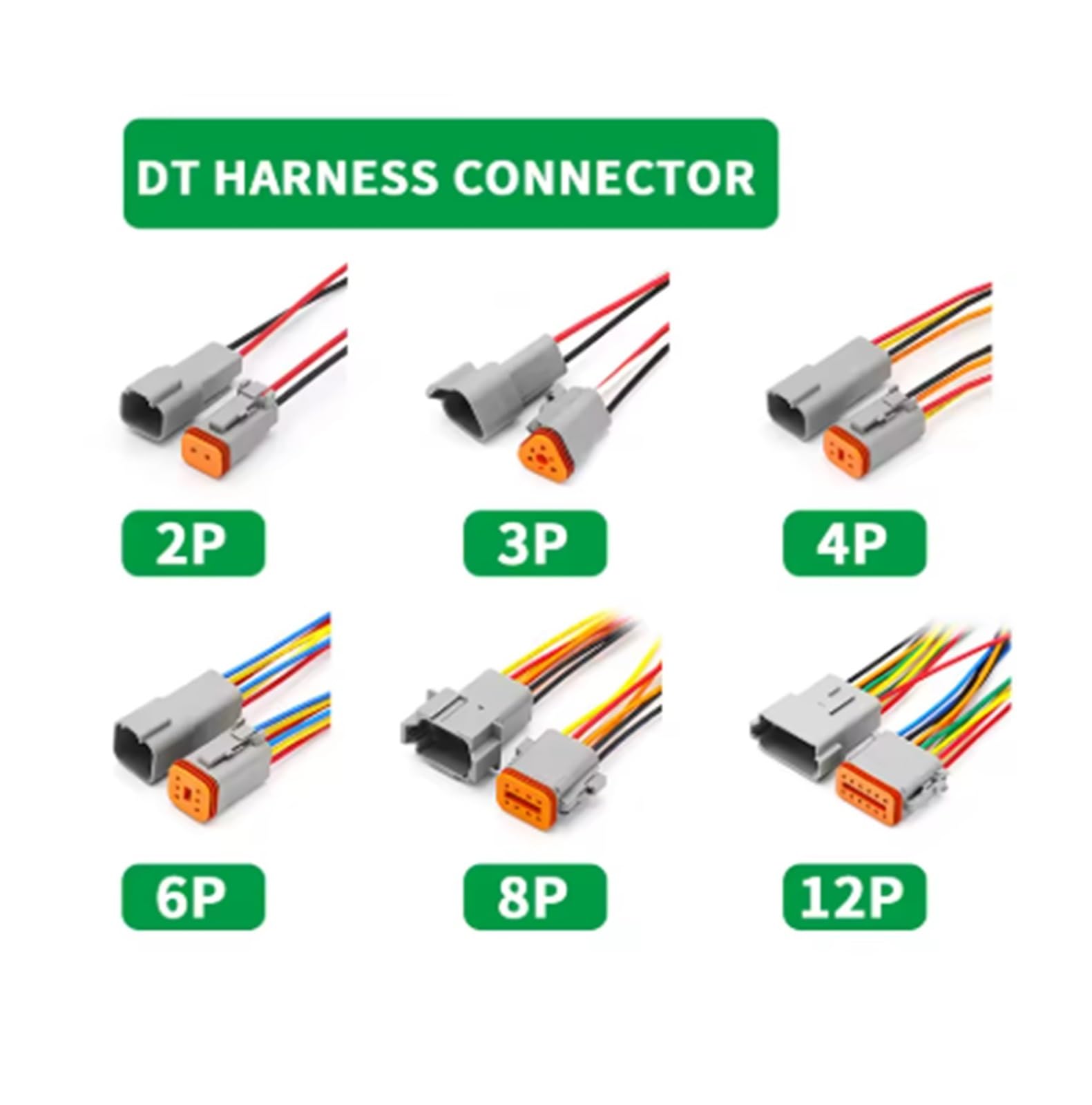15cm Waterproof DT Wiring Harness Connector