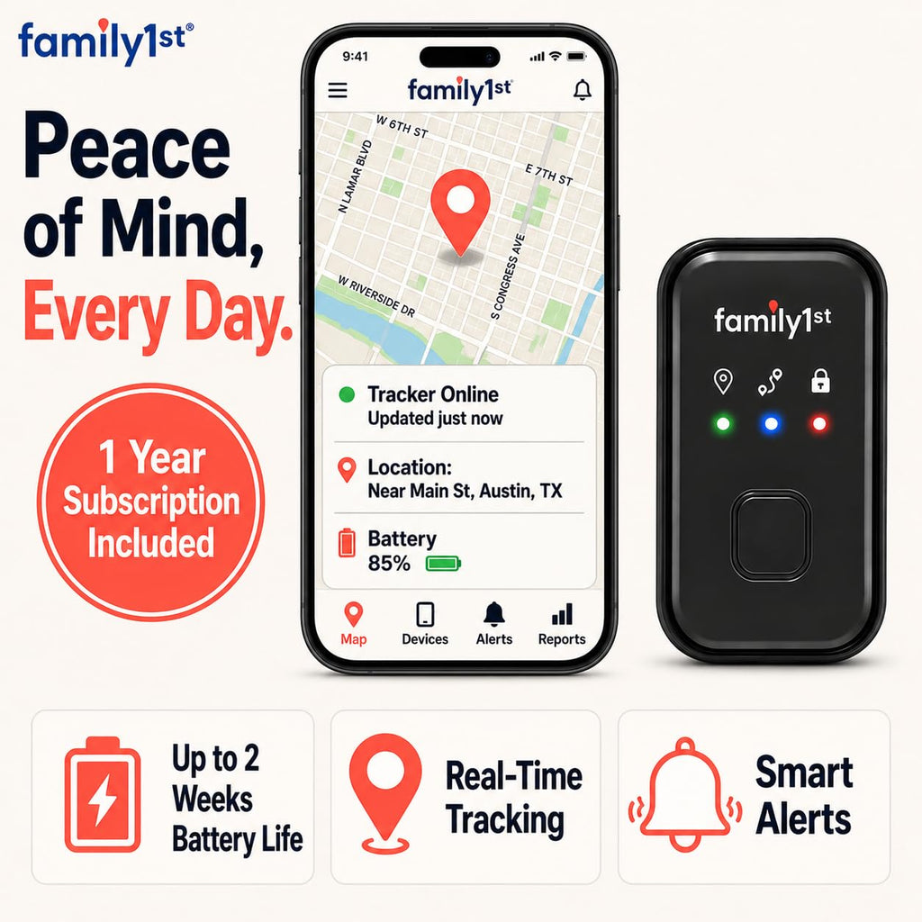 Portable GPS Tracker with 1-Year Subscription