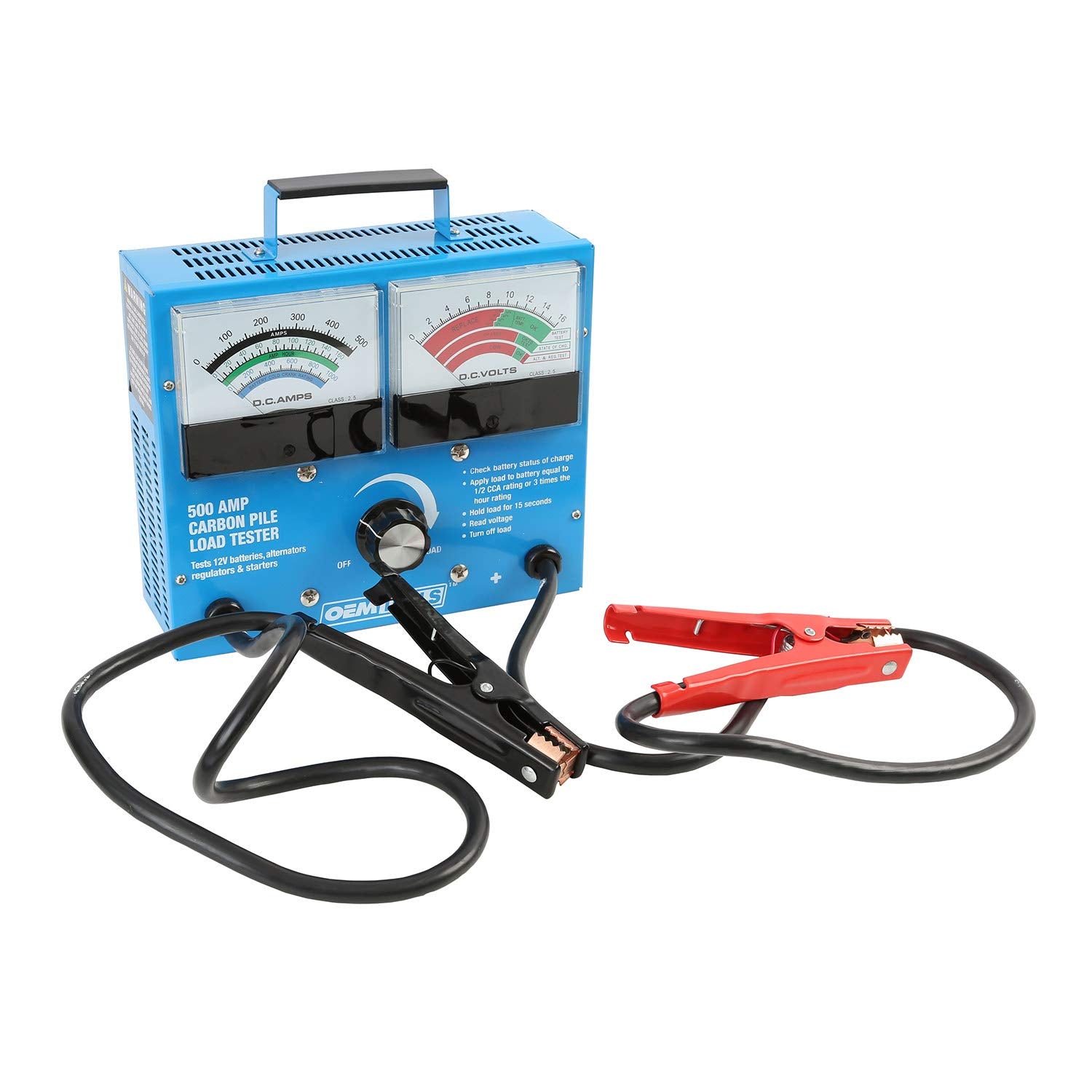 Battery Load Tester and Voltage Meter with Alternator Testing