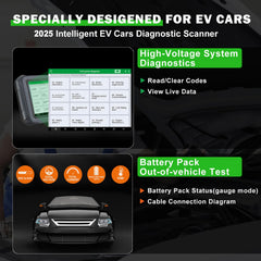 XTOOL D9EV Scan Tool High Voltage System/Battery Pack Analysis