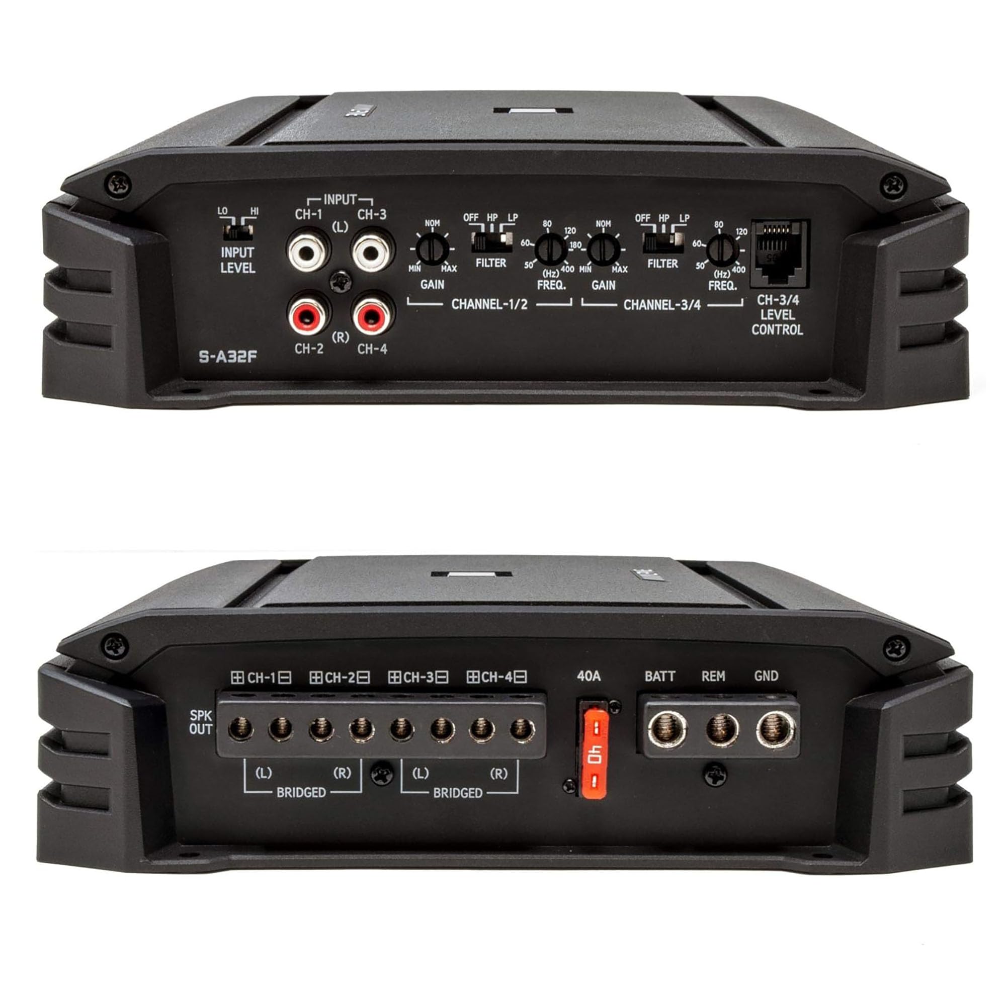 6.5-Inch 3-Way Component Speakers with 4-Channel Amplifier Bundle