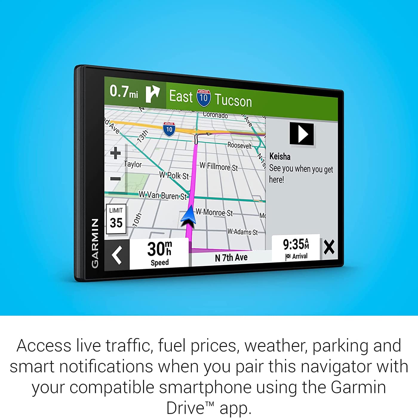 6 Inch Car GPS Navigator with 32GB Memory Card and Carrying Case