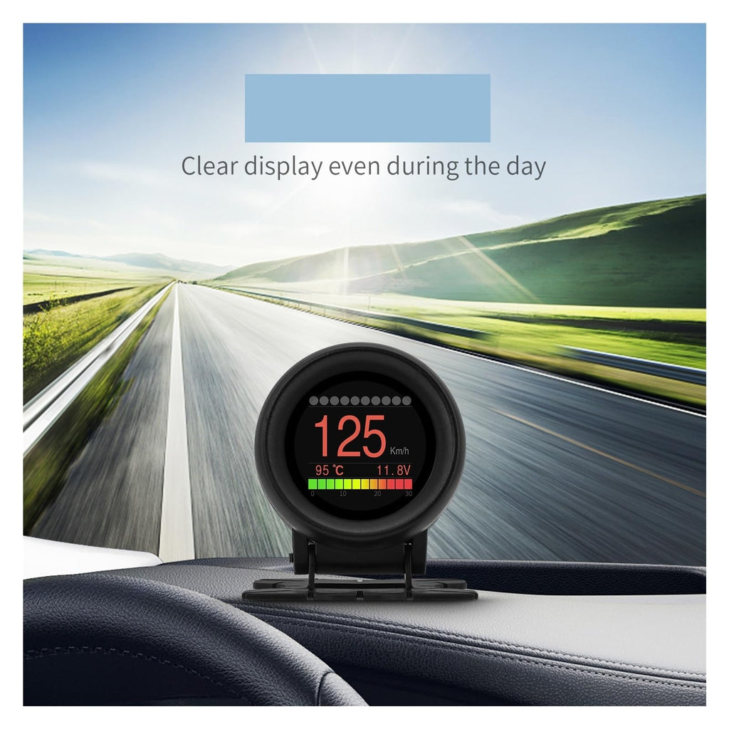 A205 OBD2 Head-Up Display with Digital Speedometer and Multi-Function Gauge