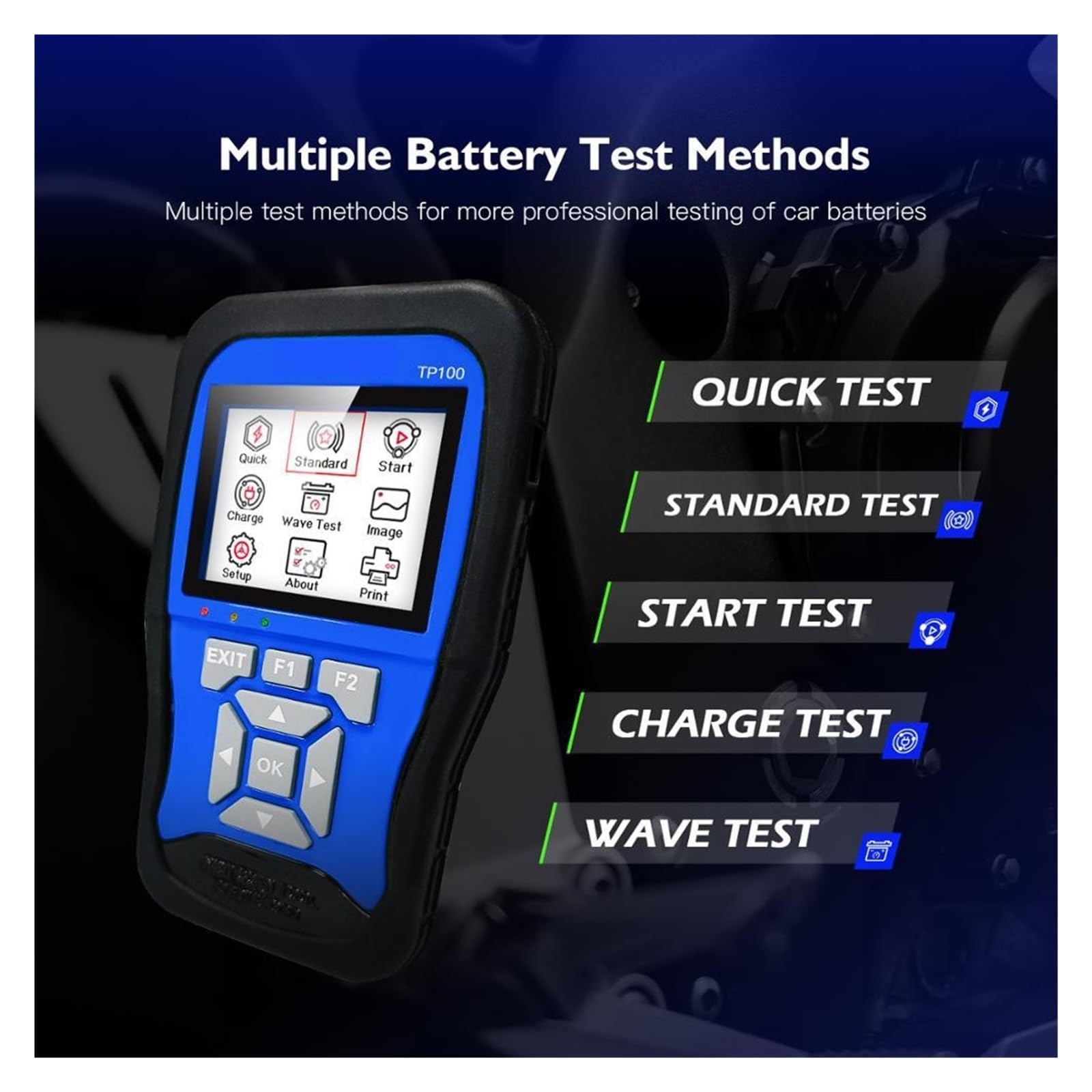 Motorcycle Troubleshooter 12V Battery Tester 2 in 1