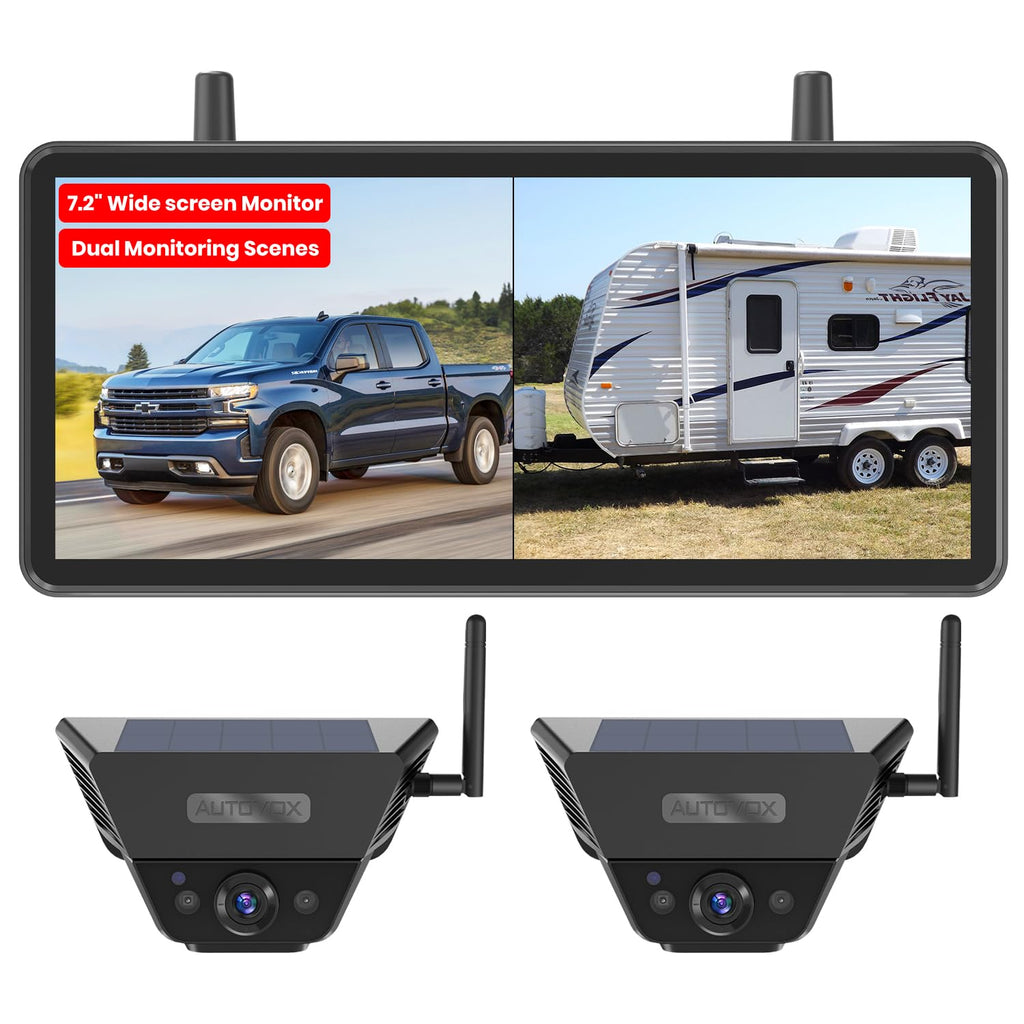 AUTO VOX Wireless Backup Camera Solar Magnetic - Solar 5