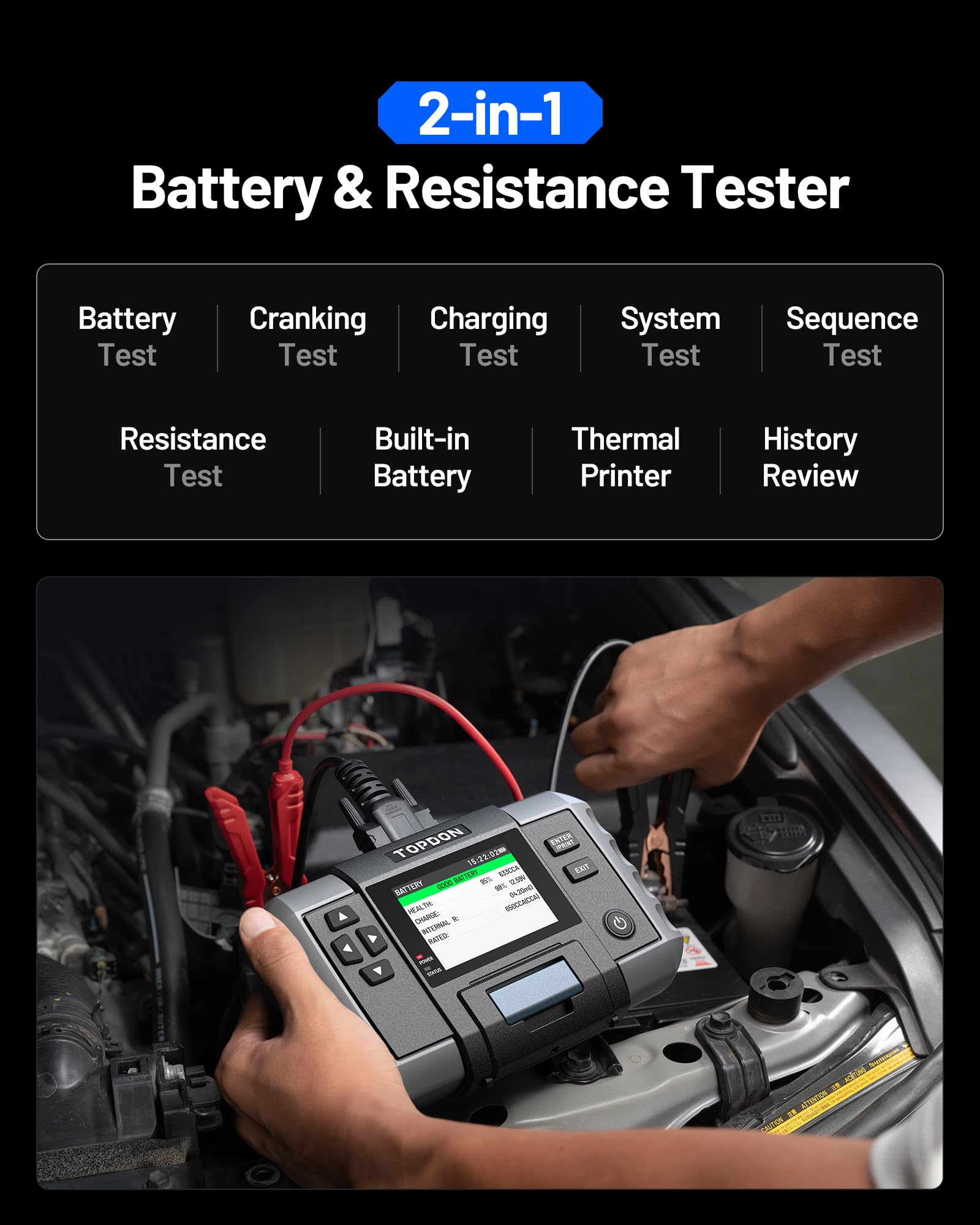 TOPDON BT600 Plus BT20 Car Battery Tester