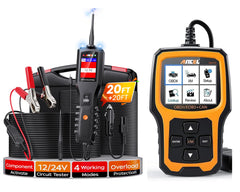 ANCEL AD410 Enhanced OBD2 Scanner + ANCEL PB100 Automotive Power Circuit Probe