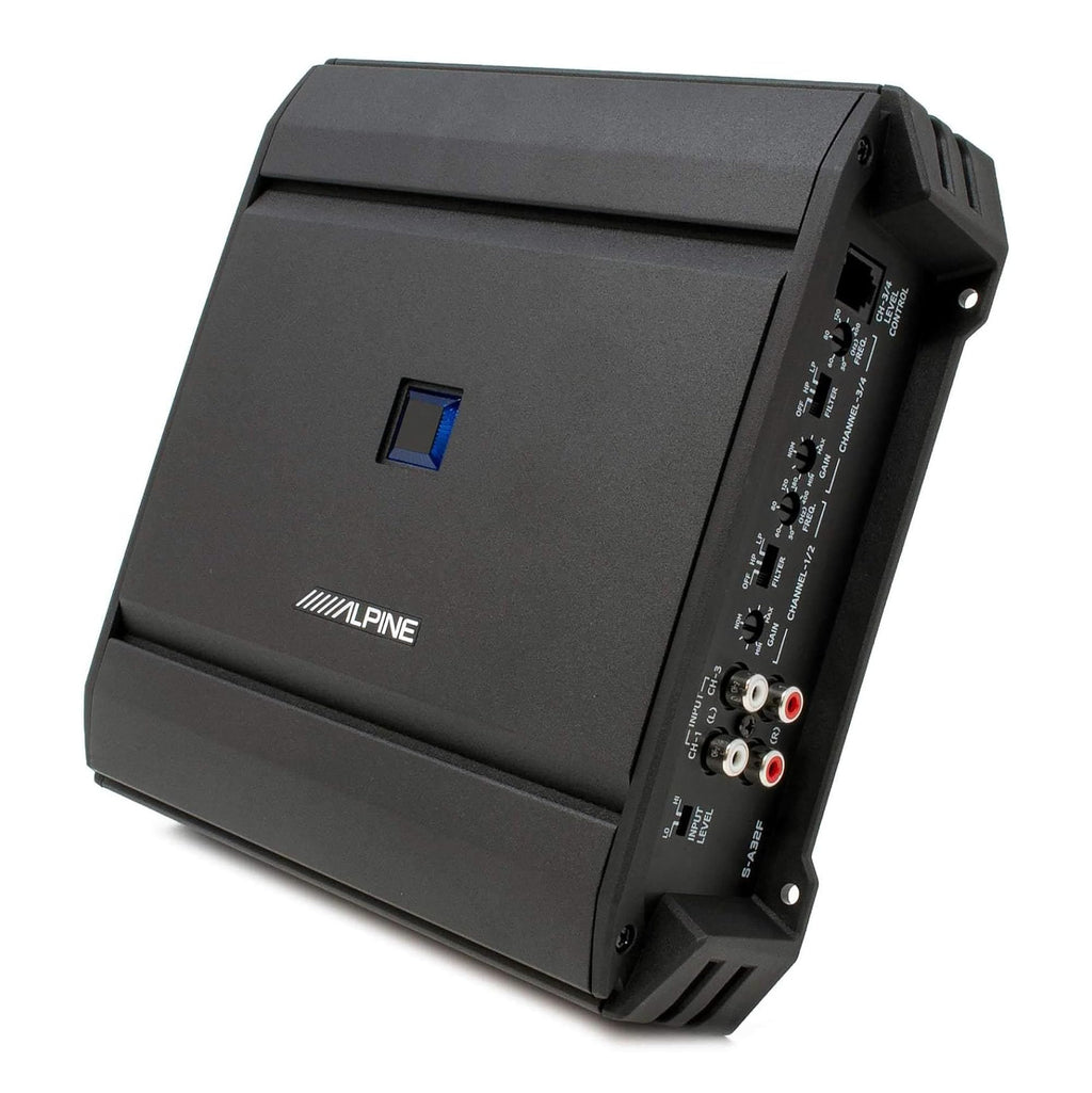 6.5-Inch 3-Way Component Speakers with 4-Channel Amplifier Bundle