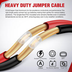 Heavy-Duty Battery Jumper Cables with Carrying Bag
