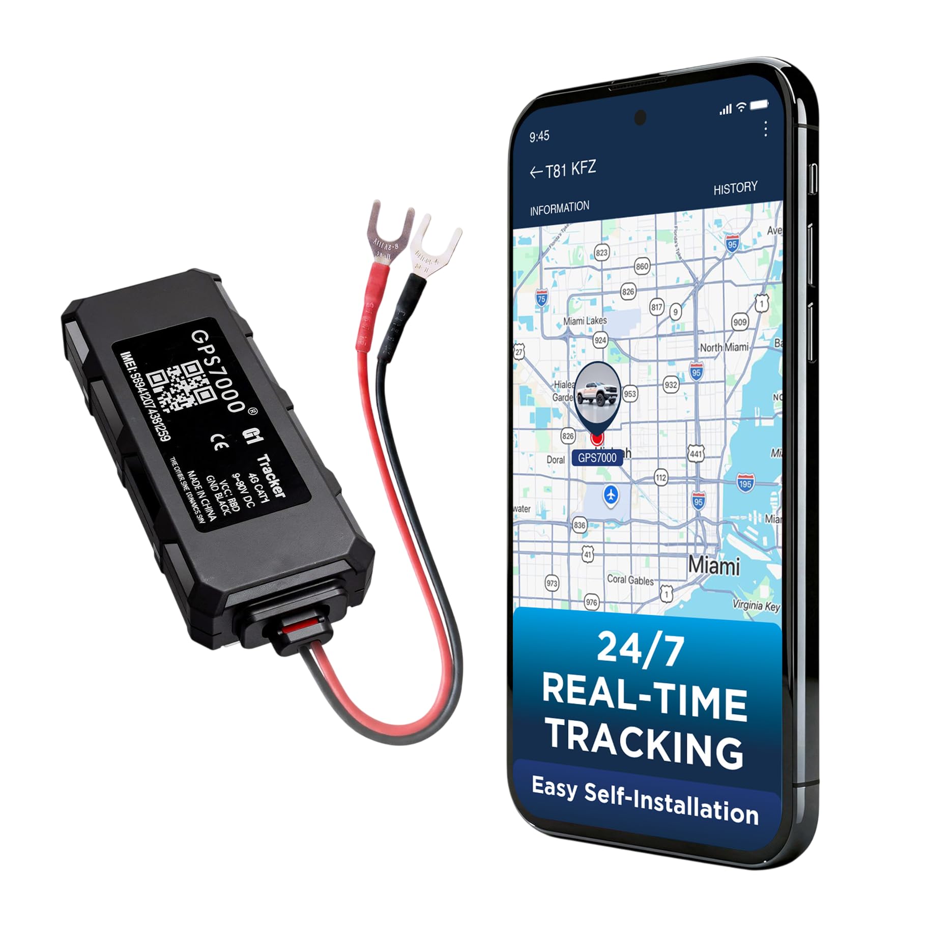 Hidden 4G GPS Tracker for Vehicles with Real-Time Tracking