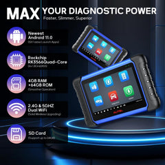 OE-Level Automotive Diagnostic Scanner with 40+ Service Functions
