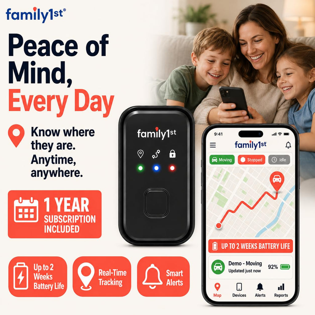 Portable GPS Tracker with 1-Year Subscription