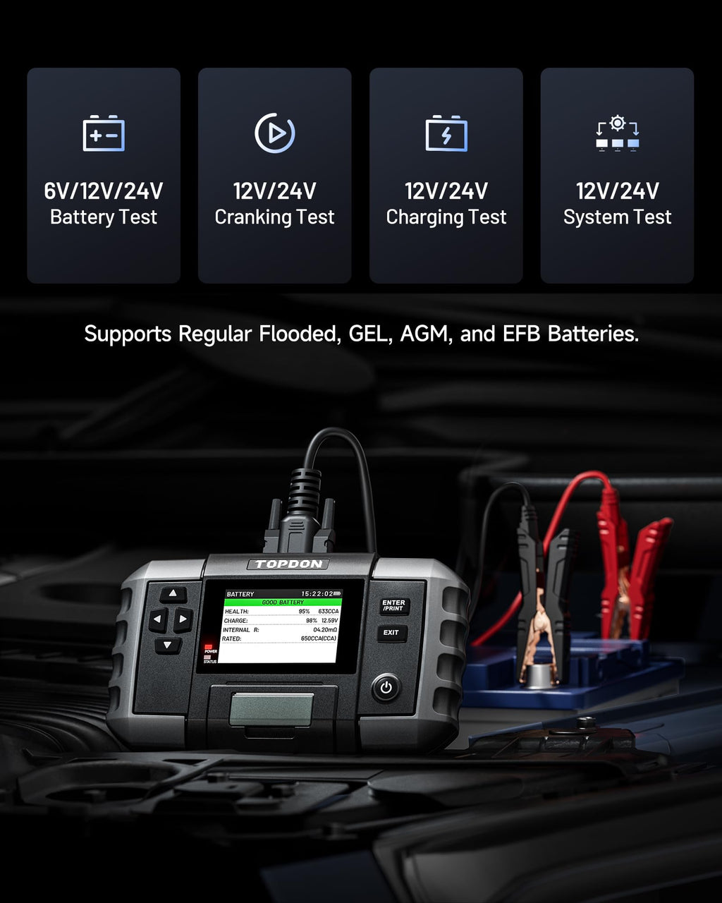 TOPDON BT600 Plus BT20 Car Battery Tester
