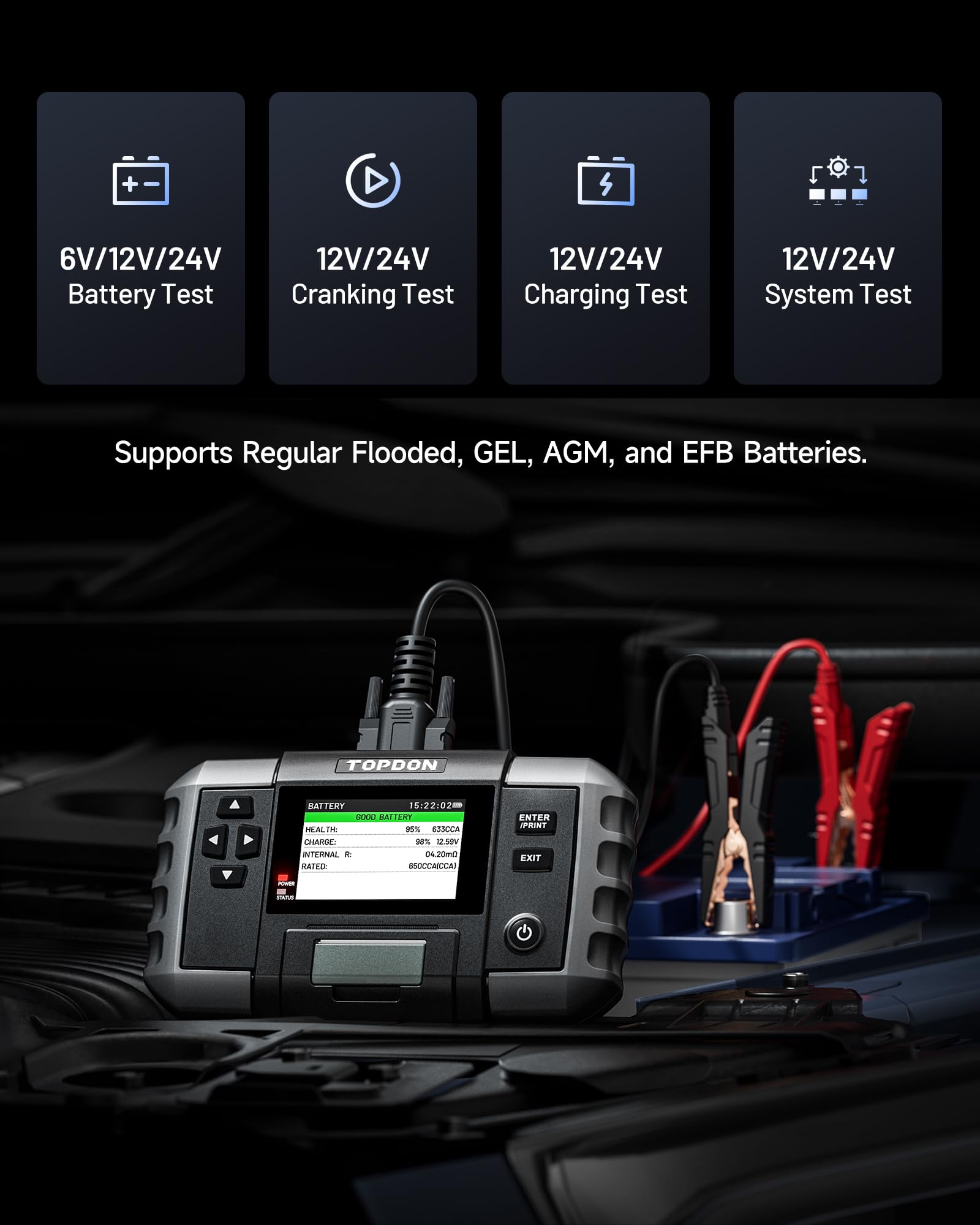 TOPDON BT600 Plus BT20 Car Battery Tester