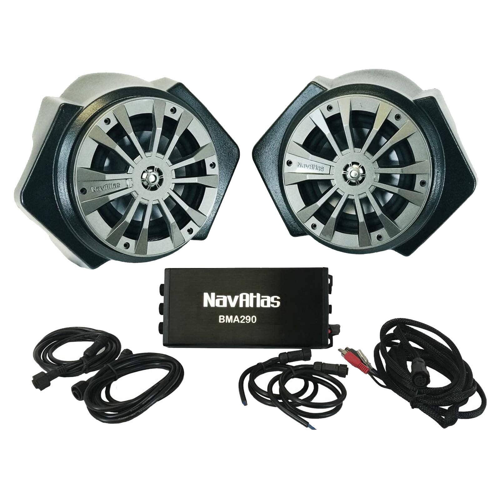 Waterproof Digital Media Receiver with 6.5-Inch Speakers 10-Inch Subwoofer and Amplifiers