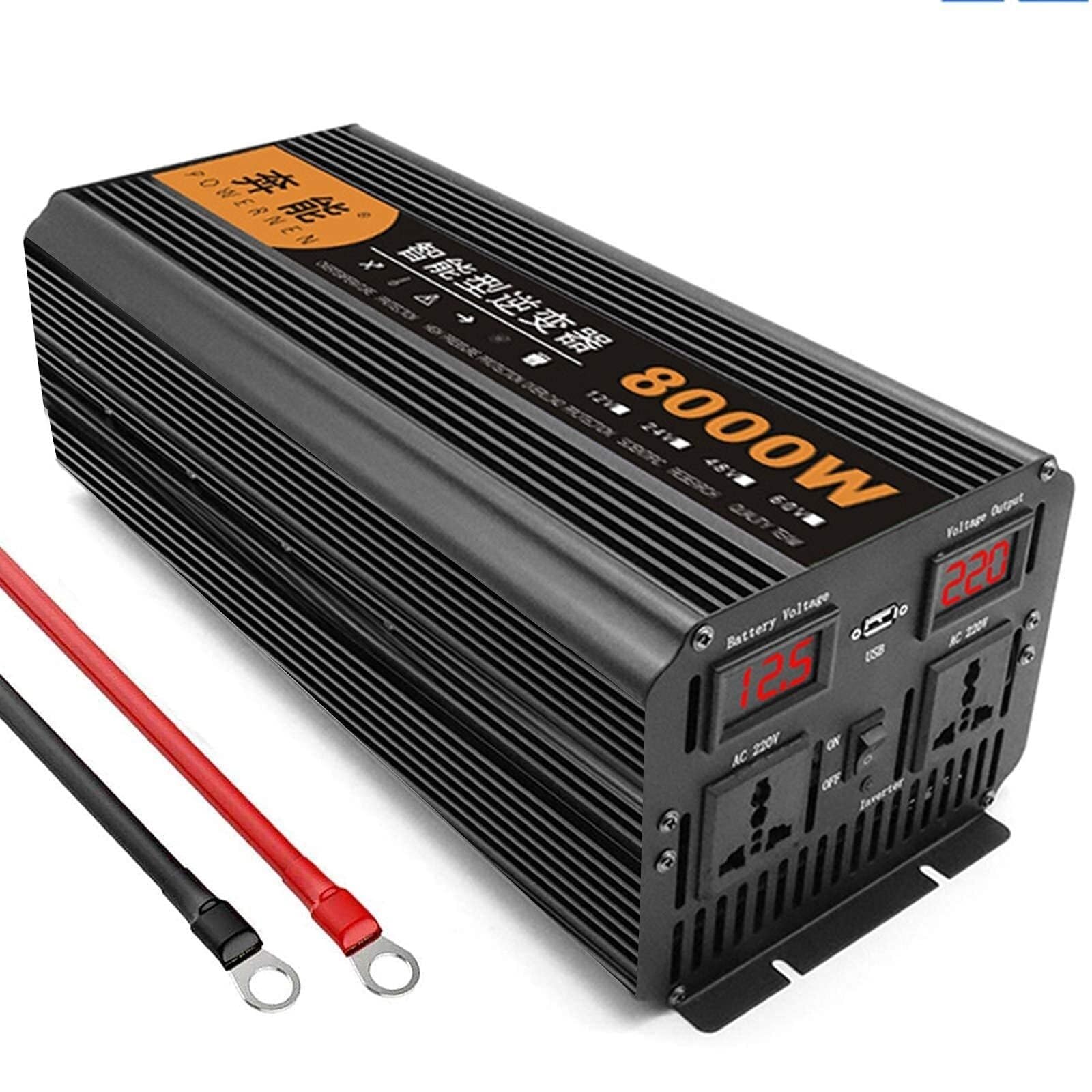 Pure Sine Wave Power Inverter 12V 24V to 110V 220V