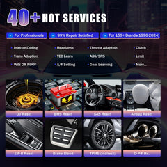 OE-Level Automotive Diagnostic Scanner with 40+ Service Functions