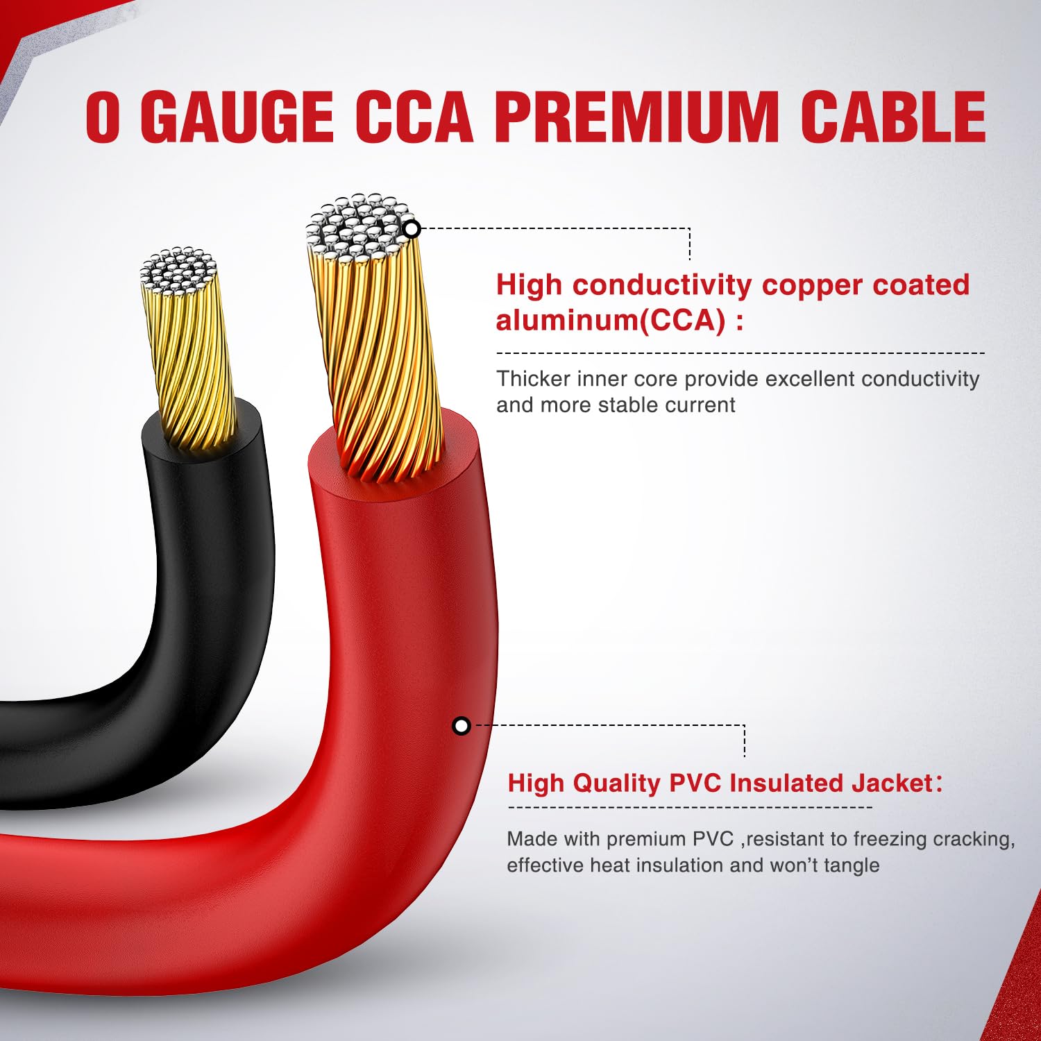 Heavy-Duty Battery Jumper Cables with Carrying Bag