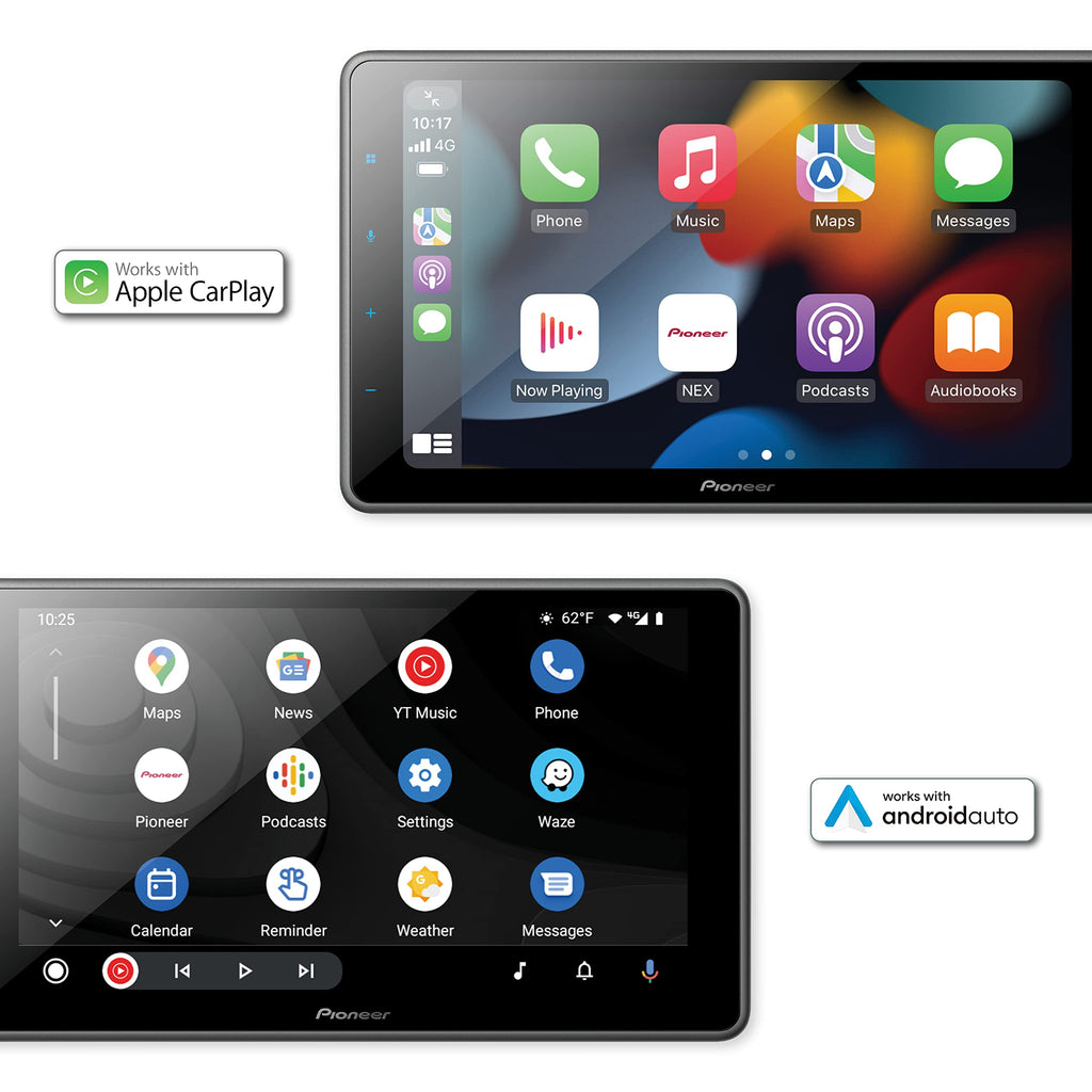 9-Inch Floating Multimedia Receiver with CarPlay Android Auto Bluetooth