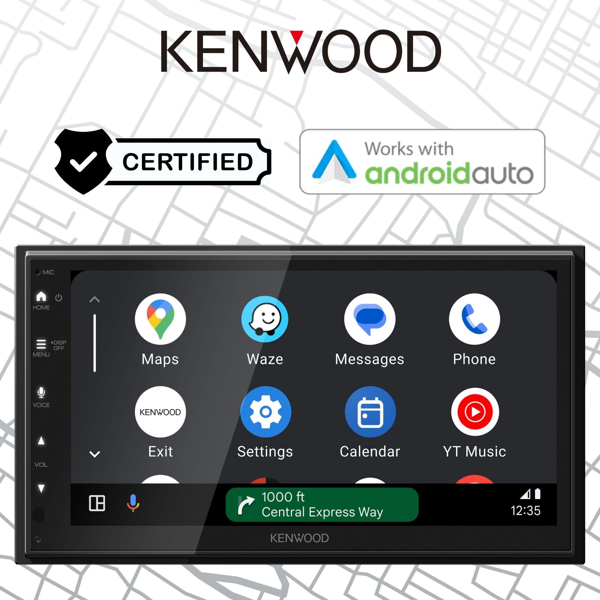 6.8-Inch Car Stereo with CarPlay Android Auto Bluetooth