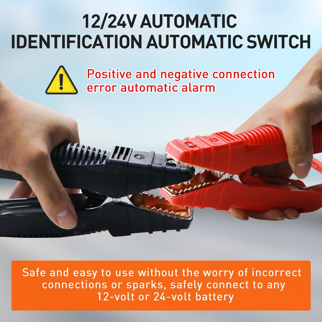 30000A 12V 24V Lithium Jump Starter for Gas and Diesel Engines
