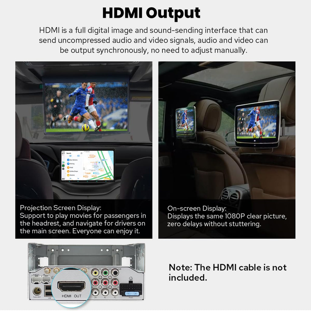 15.1-Inch Android 13 Double DIN Car Stereo with CarPlay Android Auto
