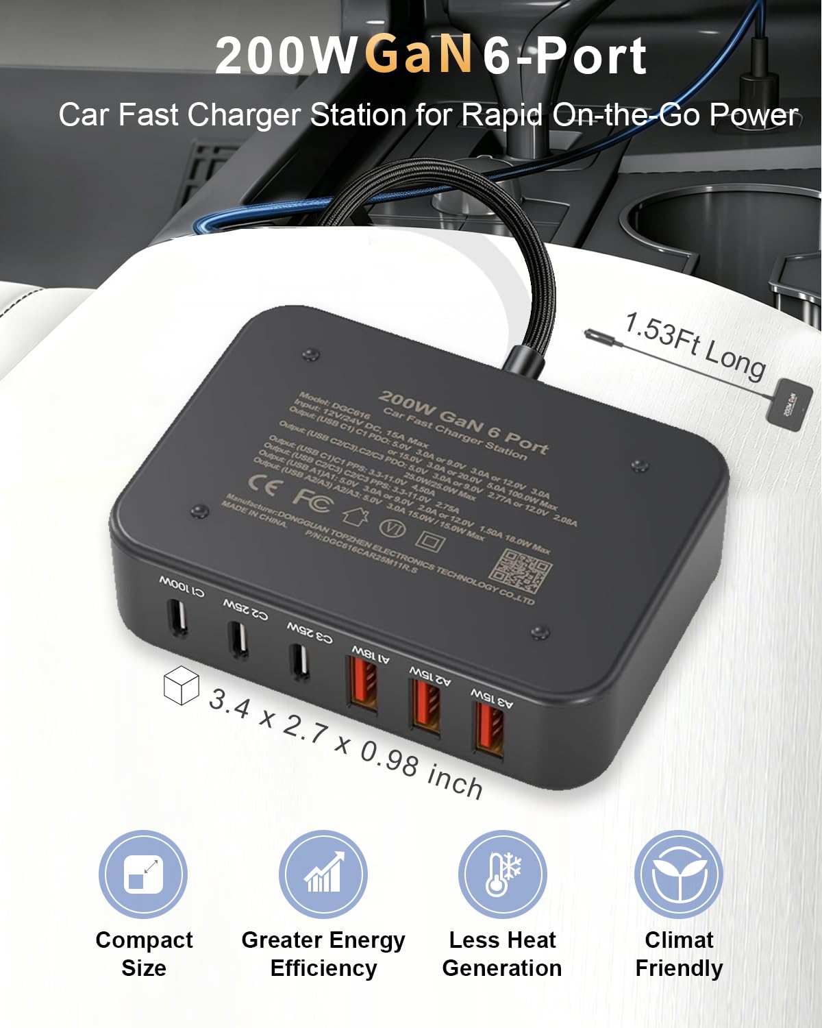 Car Laptop Charger 100w