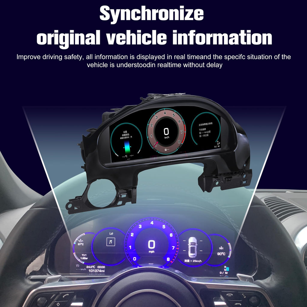12.3 Inch Digital Instrument Cluster for Porsche Cayenne 2011-2017