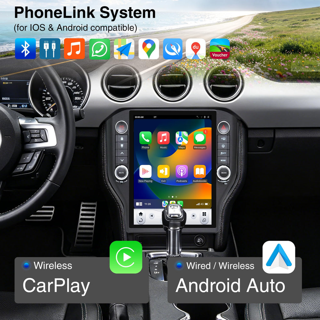 LINKSWELL GEN6 Car Radio for Ford Mustang 2015-2023
