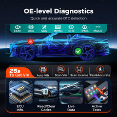 J2534 Bidirectional OBD2 Diagnostic Scanner with ECU Coding and 40+ Services