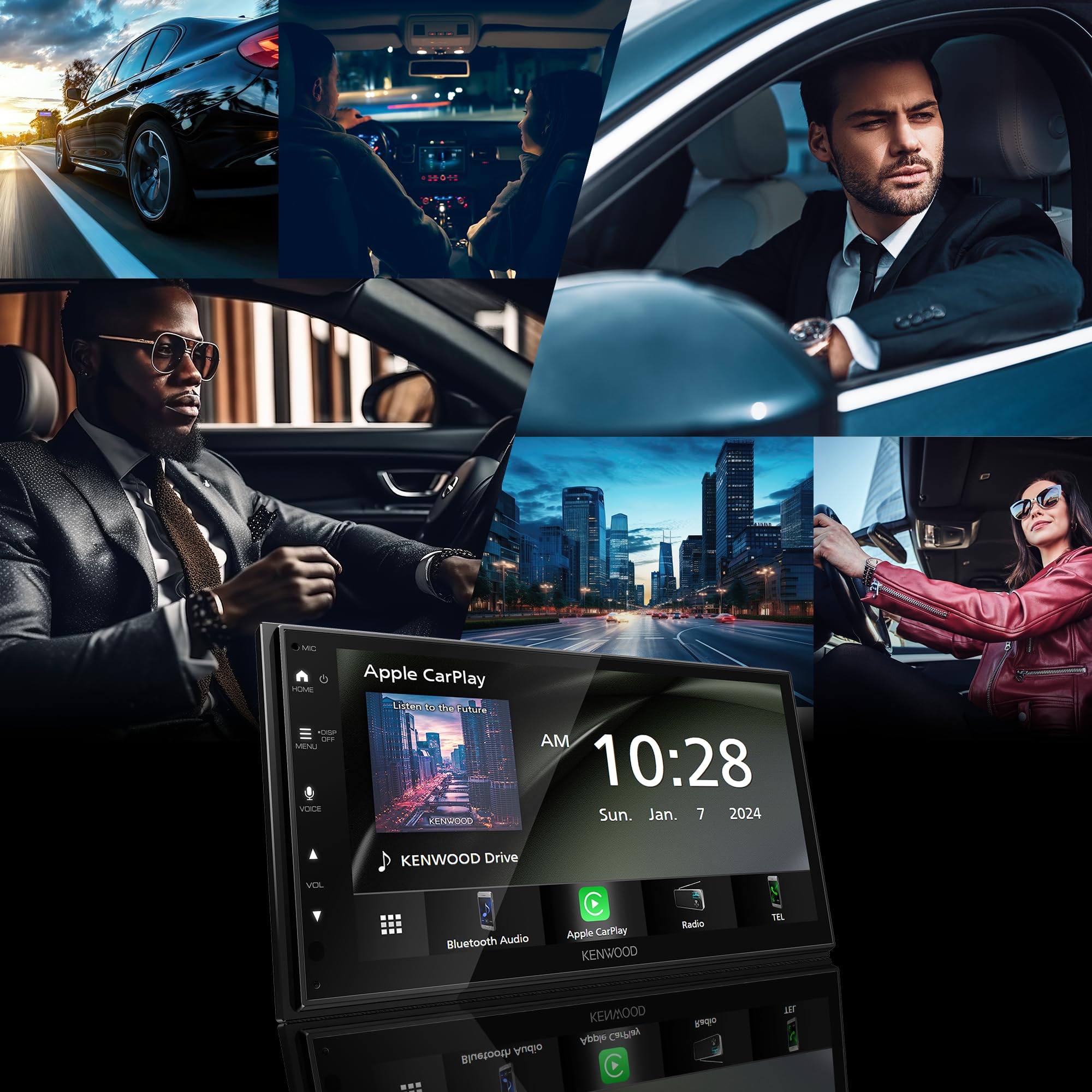 6.8-Inch Car Stereo with CarPlay Android Auto Bluetooth