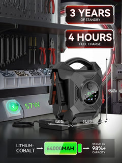 Heavy-Duty 12V 24V Lithium Truck Jump Starter