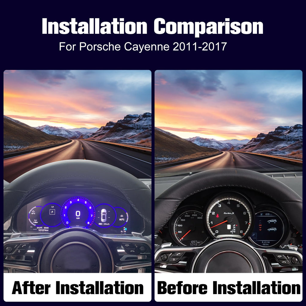 12.3 Inch Digital Instrument Cluster for Porsche Cayenne 2011-2017